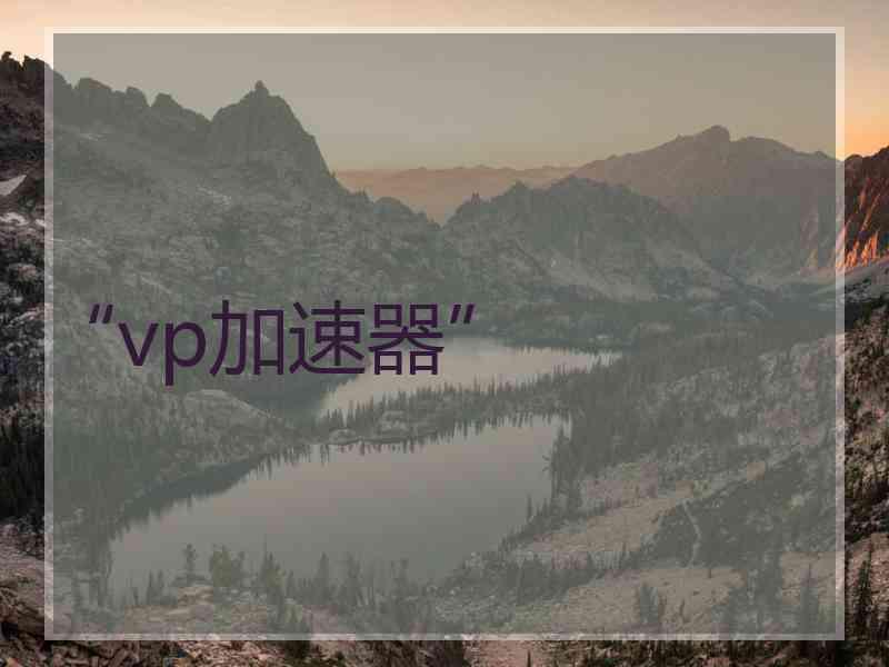 “vp加速器”