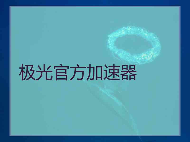 极光官方加速器