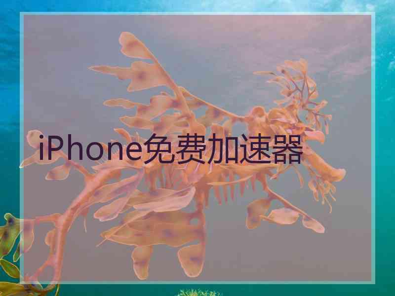 iPhone免费加速器