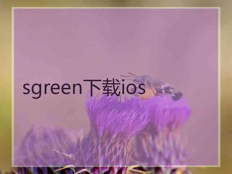 sgreen下载ios